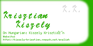 krisztian kiszely business card